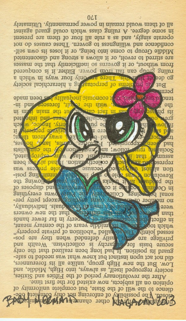 014 baby mermaid sketch book page 2013
