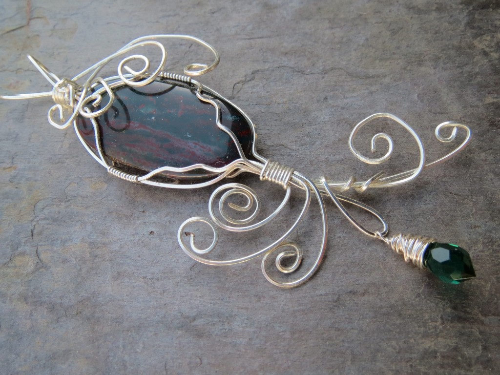 2nd wire wrapped pendant small